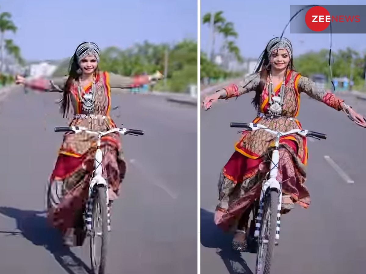 गजब भयो रामा! साइकिल चलाते हुए लड़की कूदने लगी रस्सी, इस Video ने चौंका दिया सबको