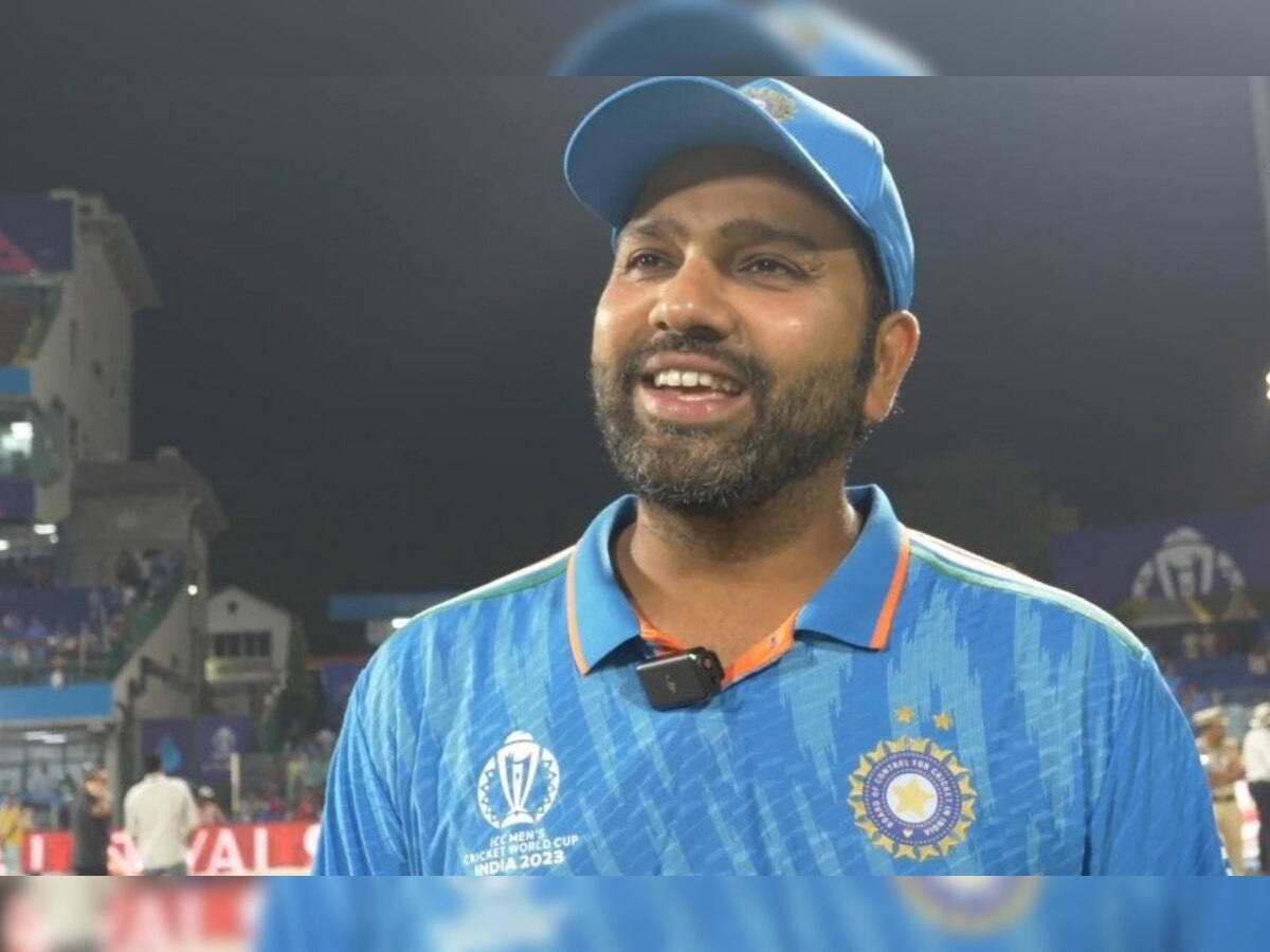 वर्ल्ड कप 2023 में टीम इंडिया के जीत के चौके पर झूम उठे कप्तान रोहित, इस खिलाड़ी को बता दिया असली हीरो