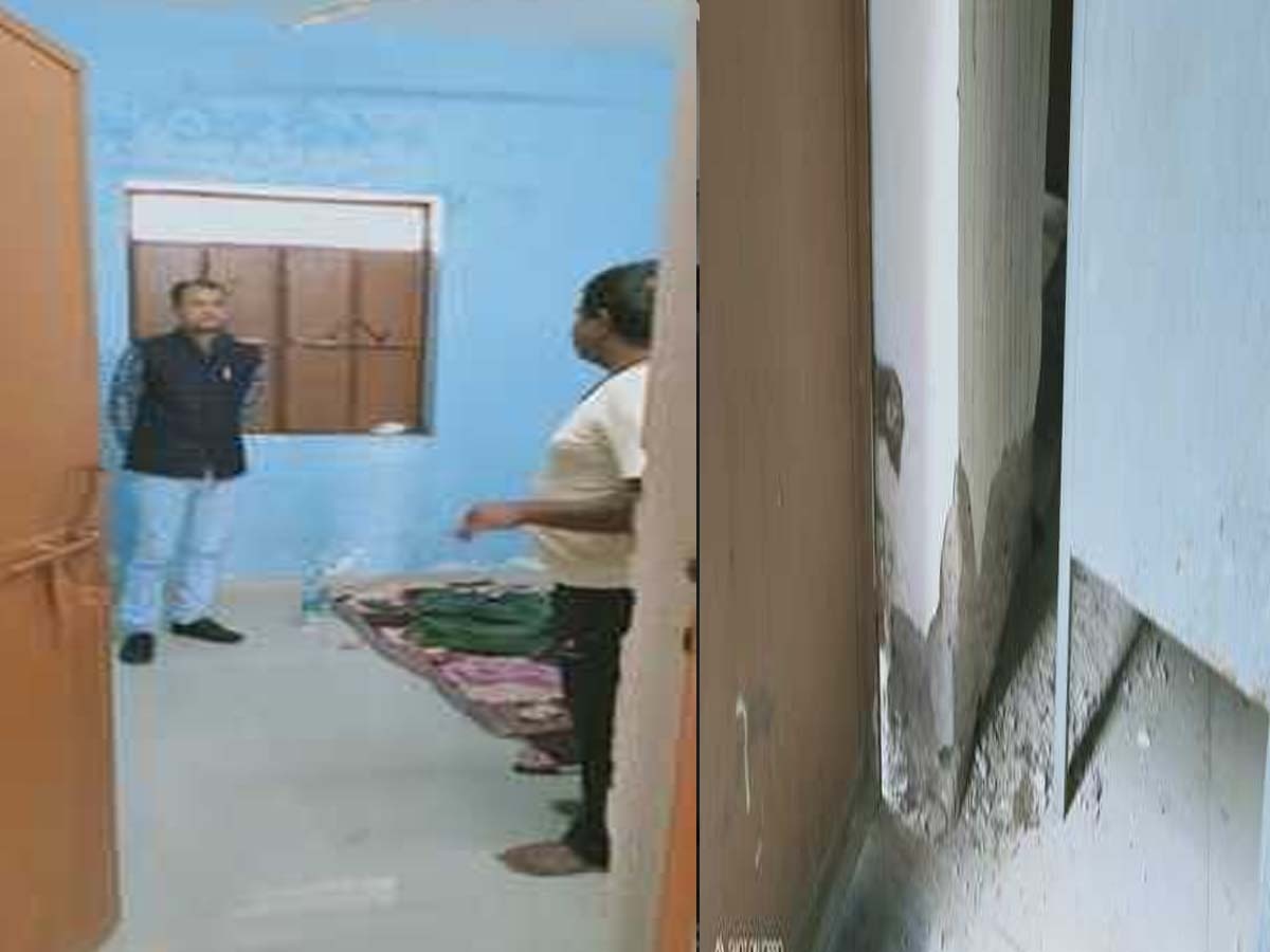 आमेट स्थित रैन बसेरे का न्यायाधीश वैष्णव ने किया औचक निरीक्षण, दीवारों पर जमी मिली काई