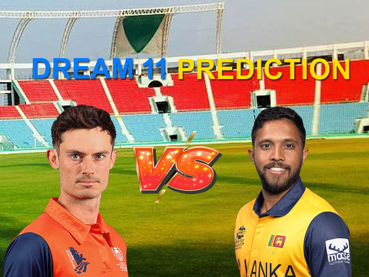 NED vs SL Dream 11 Prediction: इन खिलाड़ियों को ड्रीम 11 टीम में करें शामिल, जानें पिच रिपोर्ट और प्लेइंग 11 NED vs SL Dream 11 Prediction: इन खिलाड़ियों को ड्रीम 11 टीम में करें शामिल, जानें पिच रिपोर्ट और प्लेइंग 11