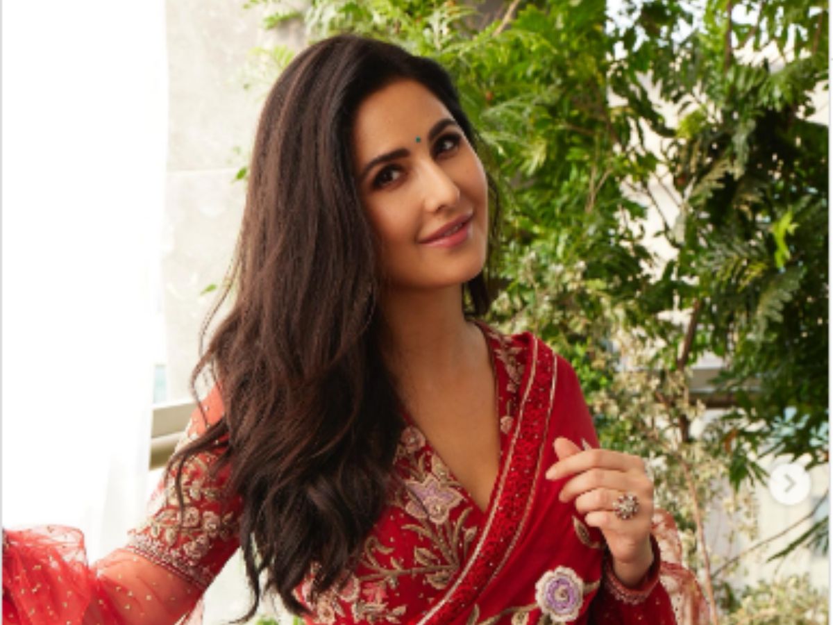 Katrina Kaif Proves Why Red is NOT Going Anywhere This Festive Season - See  Pics in Saree