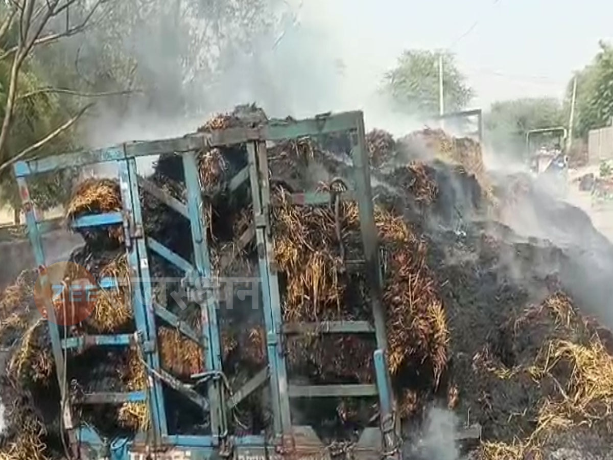 चित्तौड़गढ़: विद्युत लाइन छू जाने से हुआ हादसा,कड़ी मशक्कत के बाद पाया गया आग पर काबू