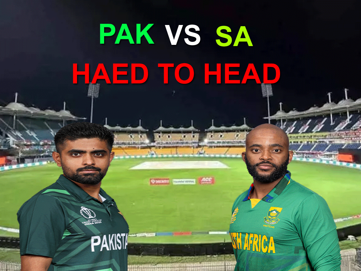 PAK Vs SA Head To Head: चेन्नई में पाकिस्तान करेगा वापसी? ऐसा रहा है साउथ अफ्रीका के साथ रिकॉर्ड PAK Vs SA Head To Head: चेन्नई में पाकिस्तान करेगा वापसी? ऐसा रहा है साउथ अफ्रीका के साथ रिकॉर्ड