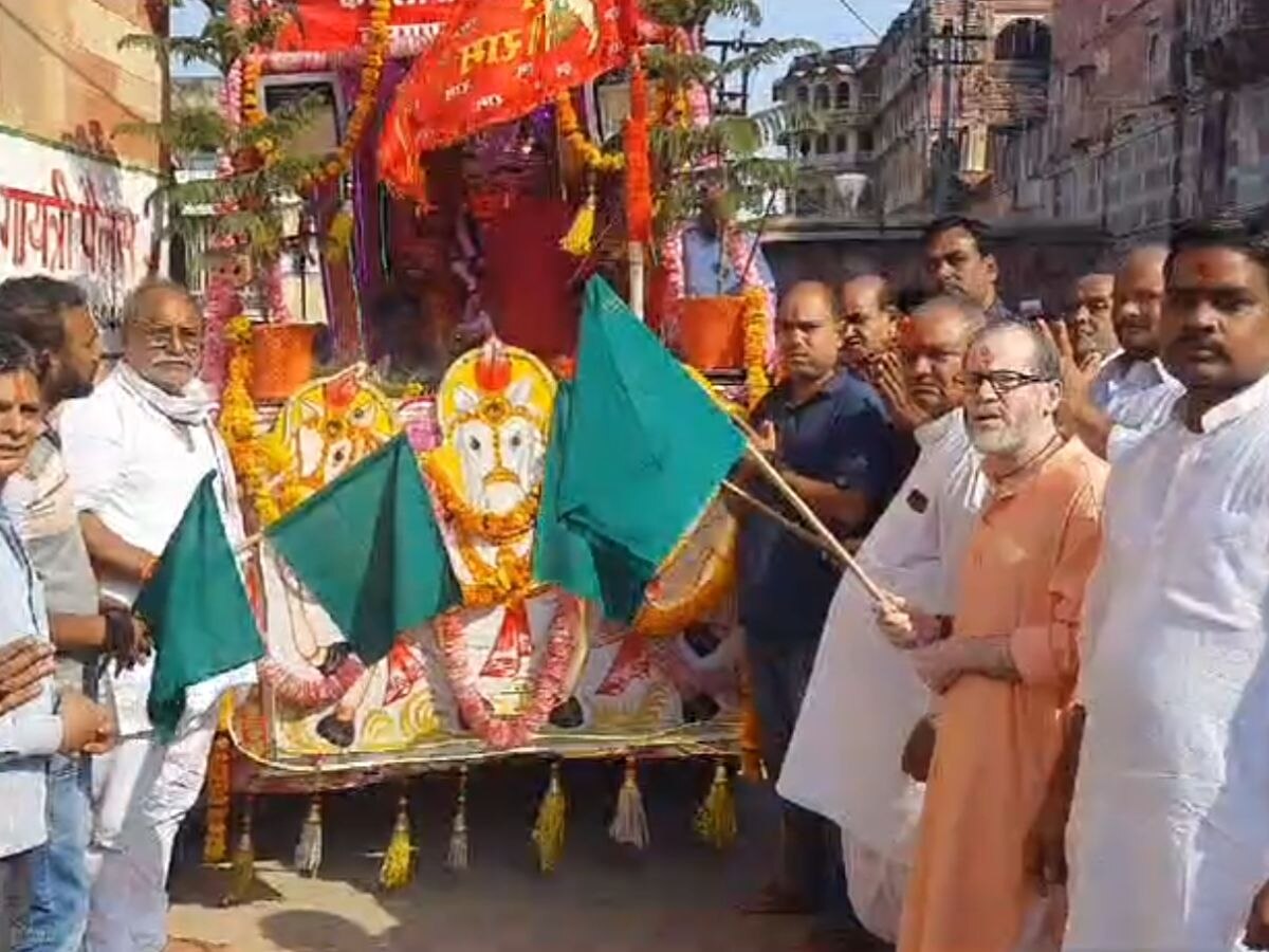  करौली- गुमानो माता की प्रतिमा की विसर्जन यात्रा, विधि-विधान से किया गया पूजा अर्चना