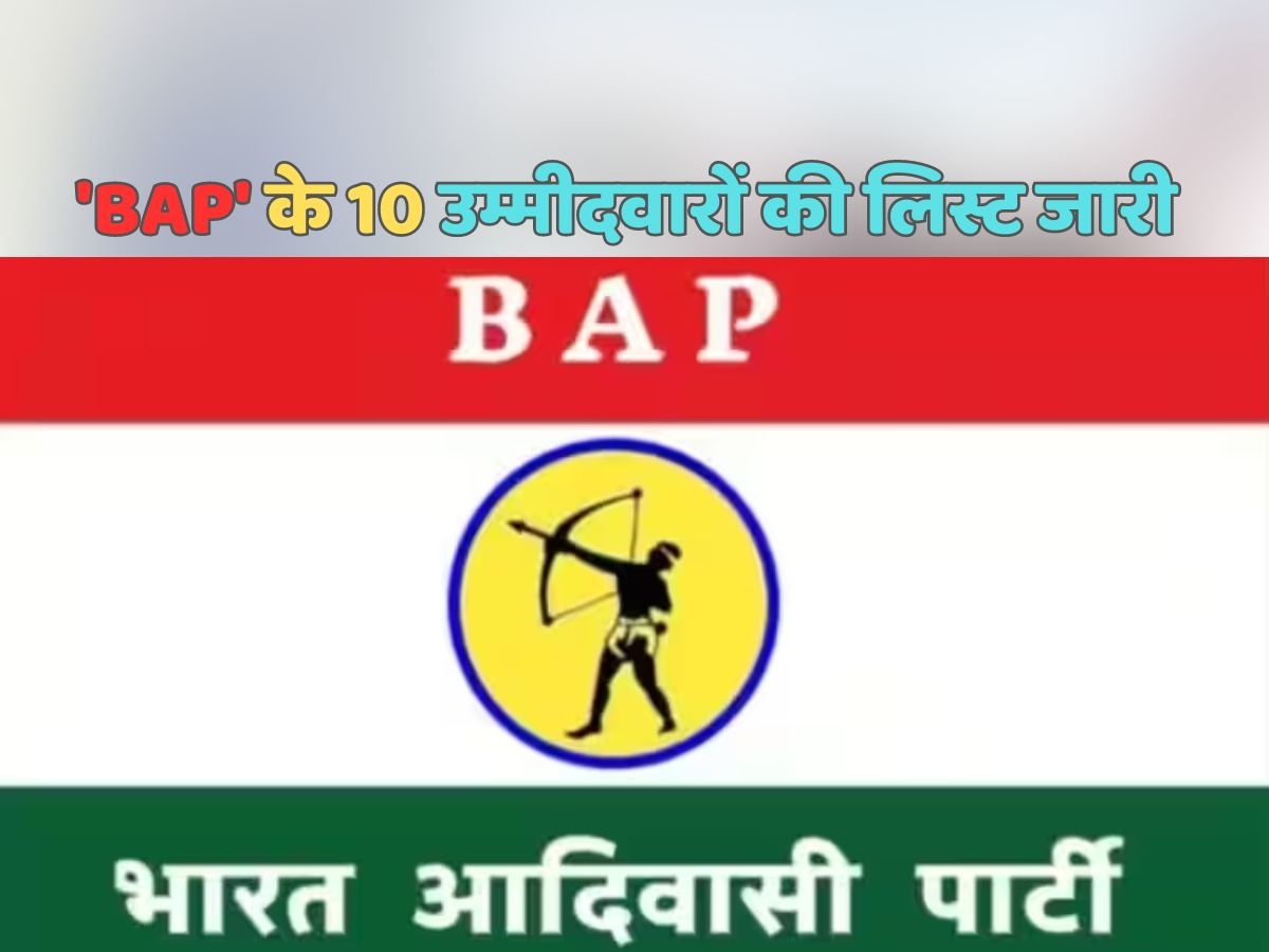 Rajasthan Election 2023: राजस्थान में नई आदिवासी पार्टी 'BAP' ने जारी की 10 उम्मीदवारों की लिस्ट