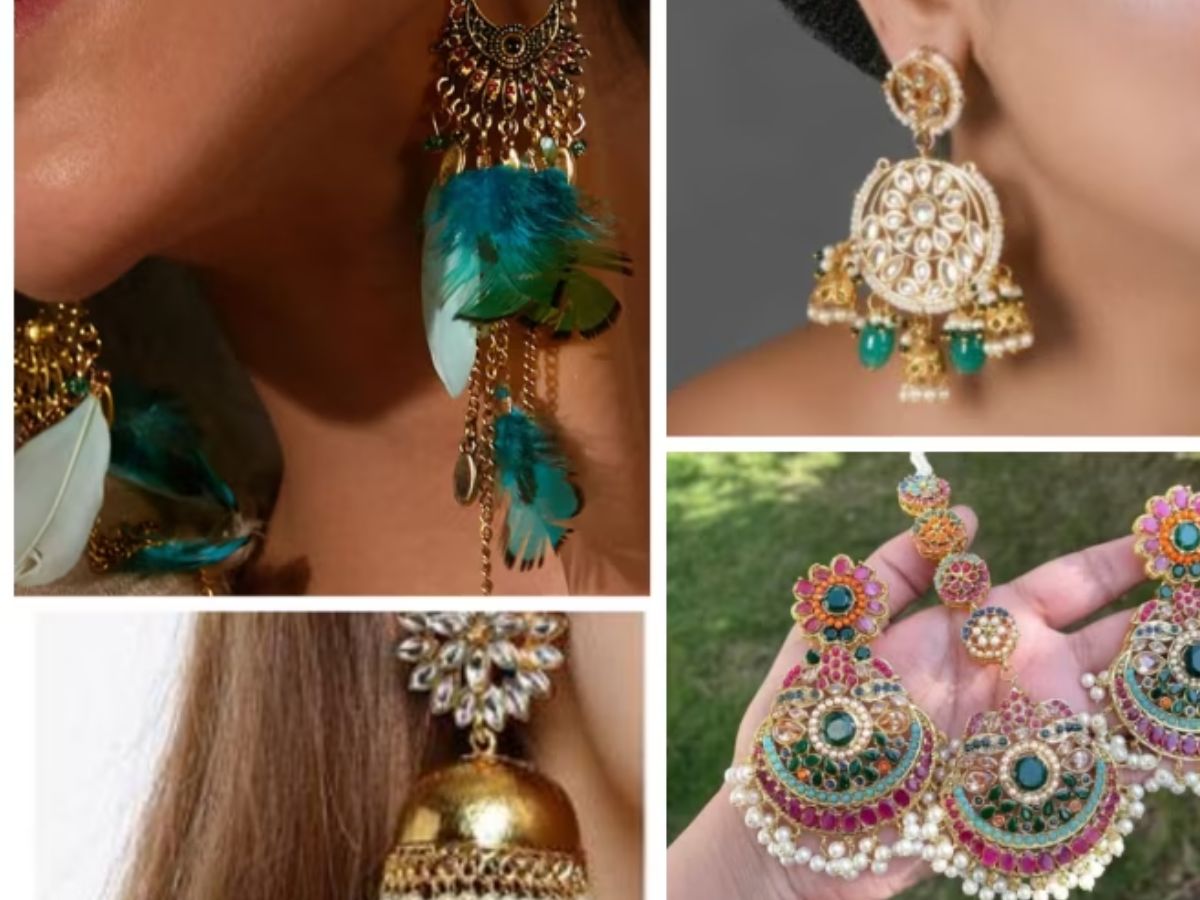 The world famous Bollywood,Tollywood & Hindi TV serial Jewelry, earrings -  Meherma Creation - 793688