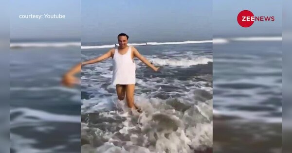 Uncle went into the sea to compete with Urfi Javed | Urfi Javed को ...