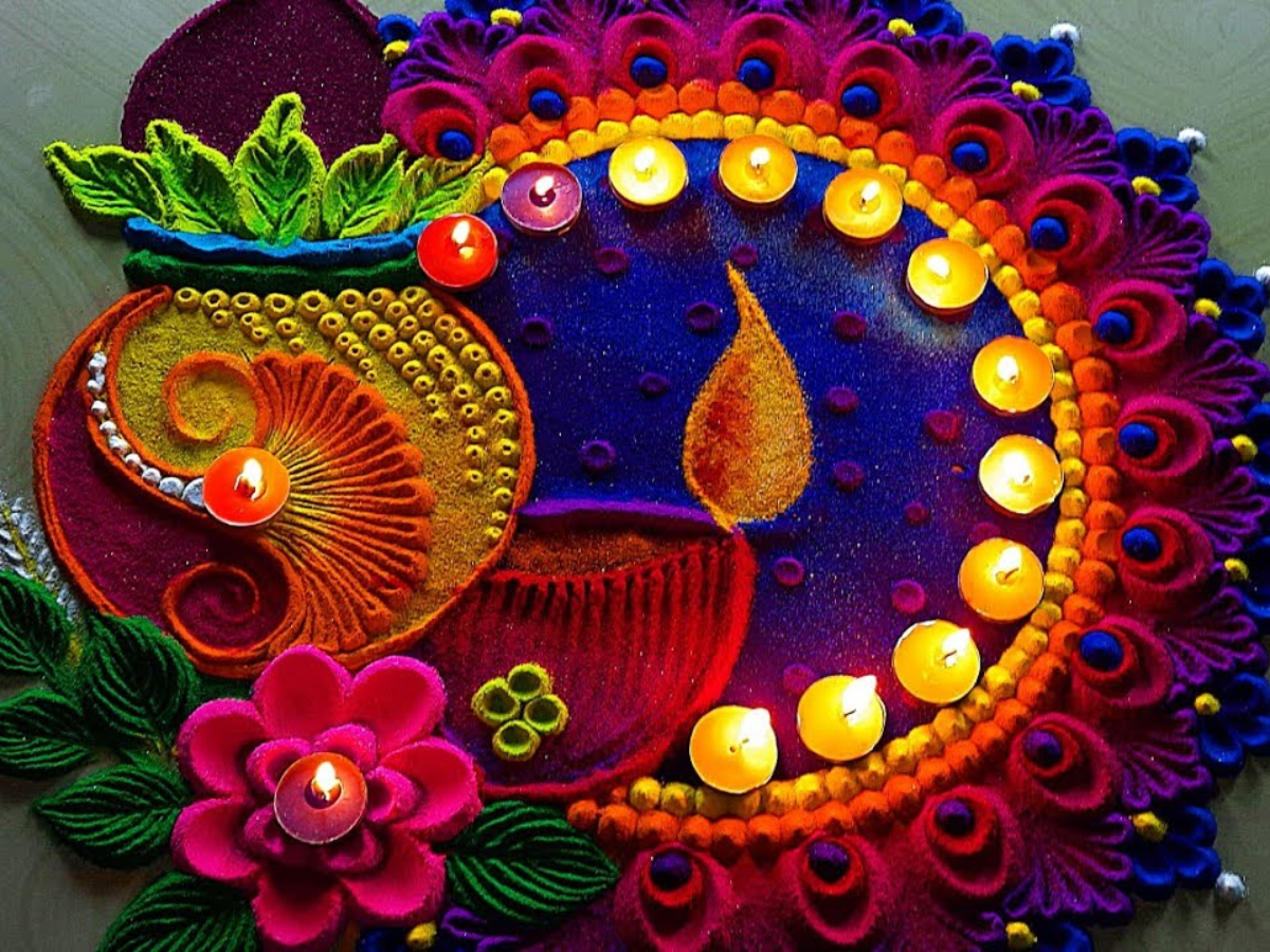 Diwali Rangoli design 2023: इस दिवाली बनाएं ये आसान और लेटेस्ट तरीके से रंगोली डिजाइन