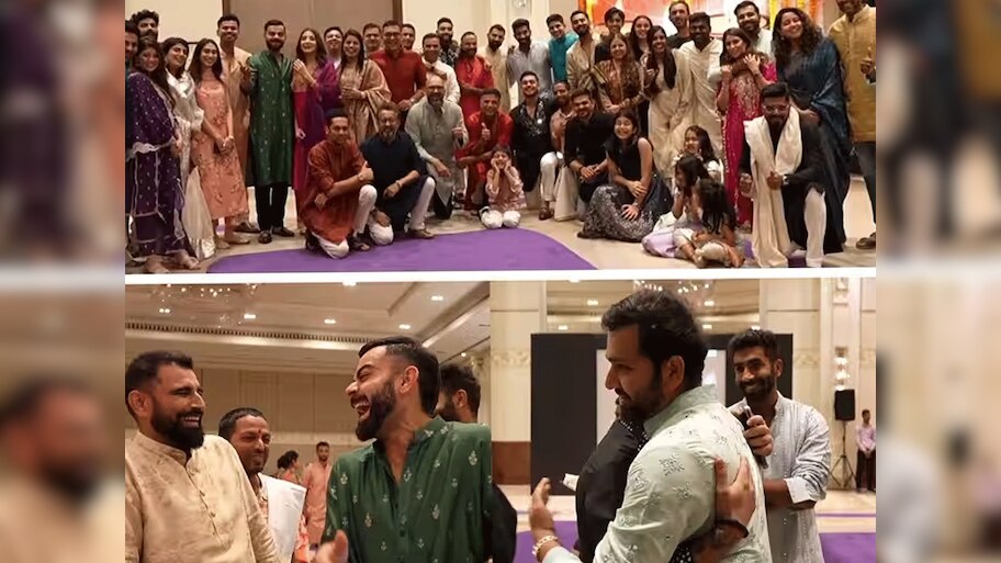 Team India's Diwali: टीम इंडिया ने ट्रेडिशनल कपड़ों में मनाई दिवाली, बीवीयों के साथ नजर आए क्रिकेटर्स; Video
