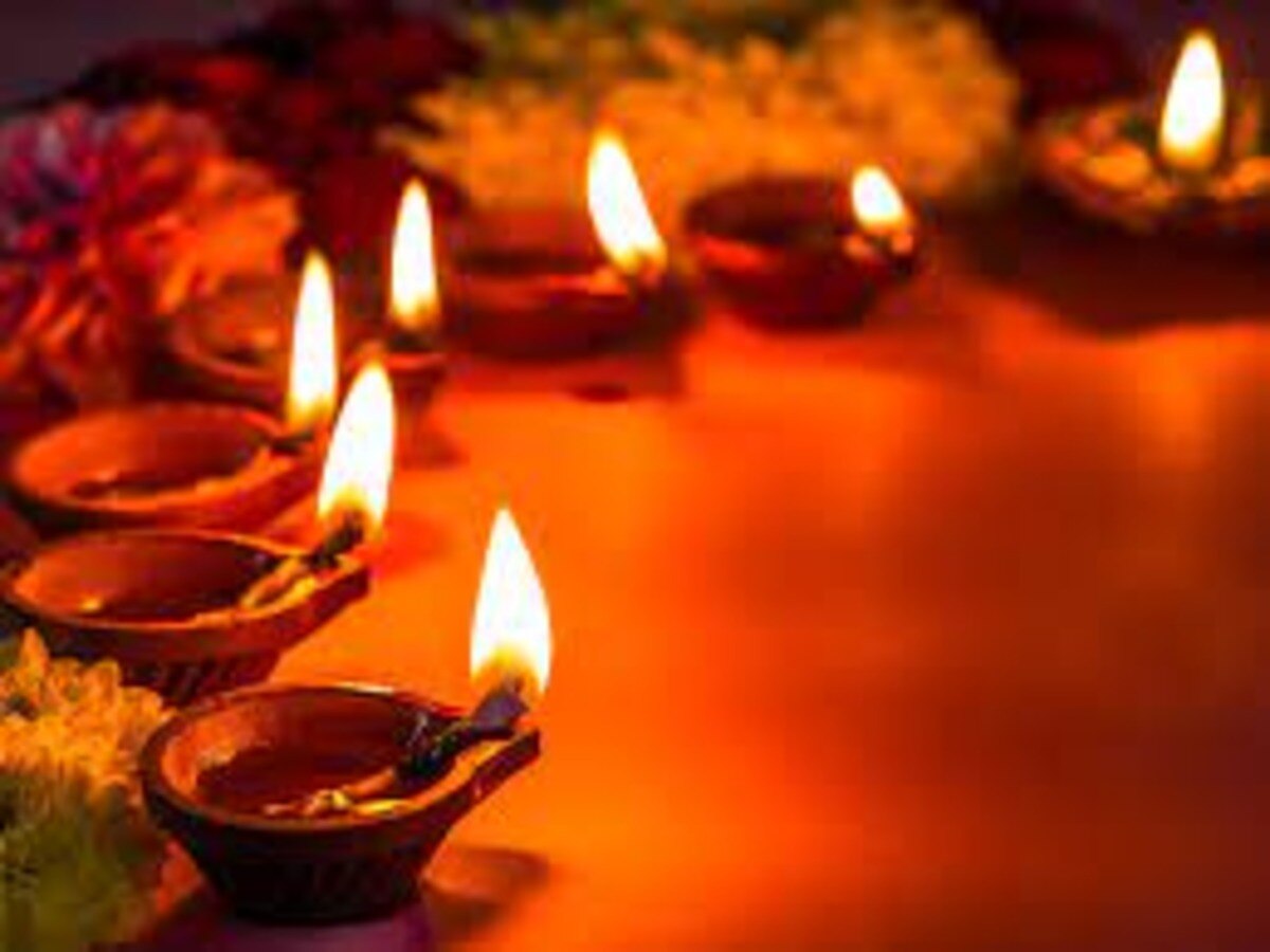 diwali puja used diya