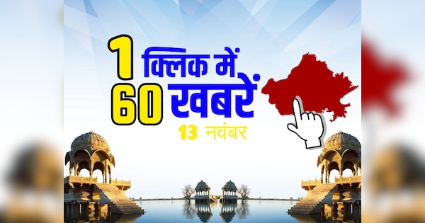 Rajasthan City 60 Rajasthan biggest news See in one click| Rajasthan City 60: एक Click में देखिए राजस्थान की दिन भर की सबसे बड़ी खबरें | Zee News Hindi