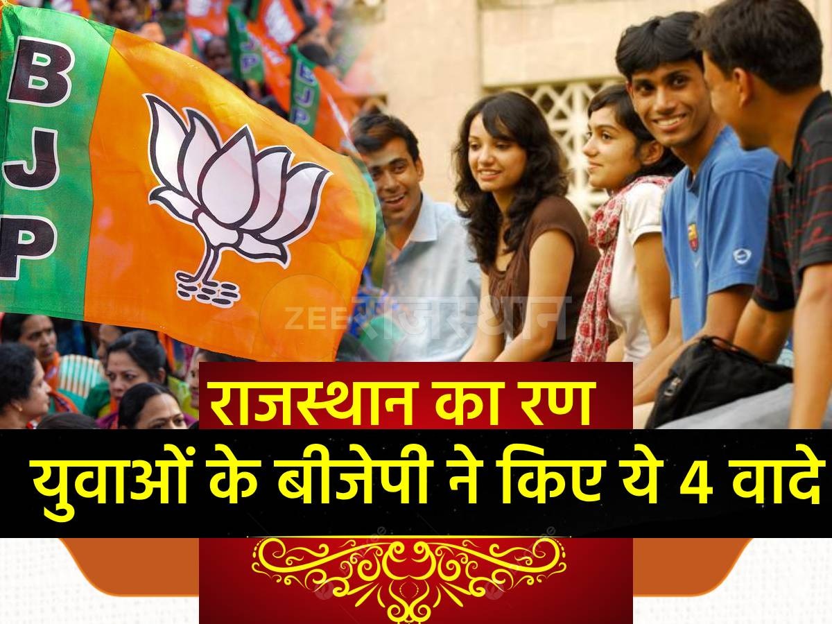 Rajasthan Election 2023: BJP ने युवाओं से किया ये 4 वादा, सरकार बनने पर 2.5 लाख सरकारी नौकरी देने की घोषणा