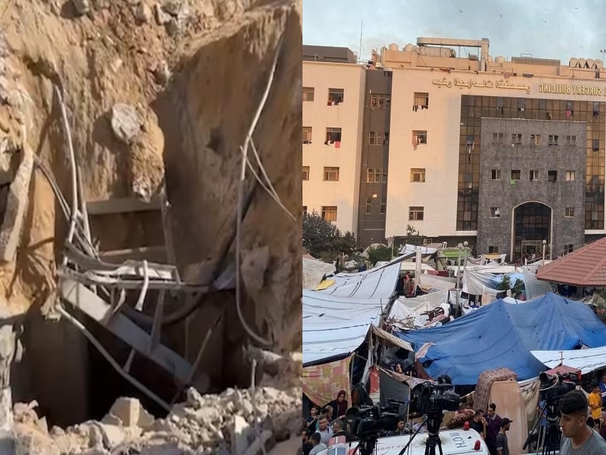 गाजा के अल-शिफा अस्पताल में इजरायली सेना को मिली सुरंग, Video भी जारी किया