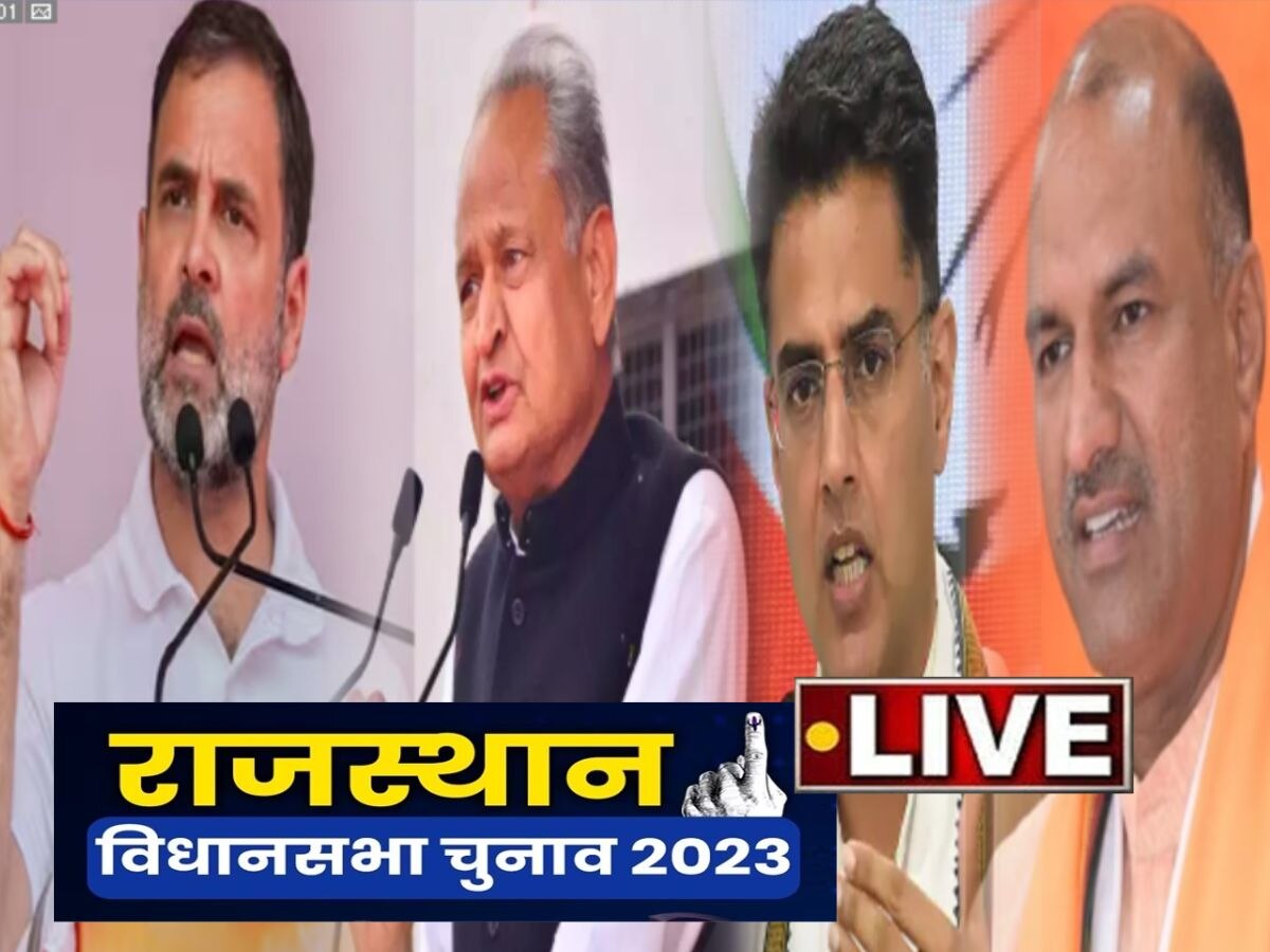 Rajasthan Election 2023 Live: राहुल गांधी, CM गहलोत, पायलट और CP जोशी की यहां होंगी सभाएं, जानें ताजा अपडेट