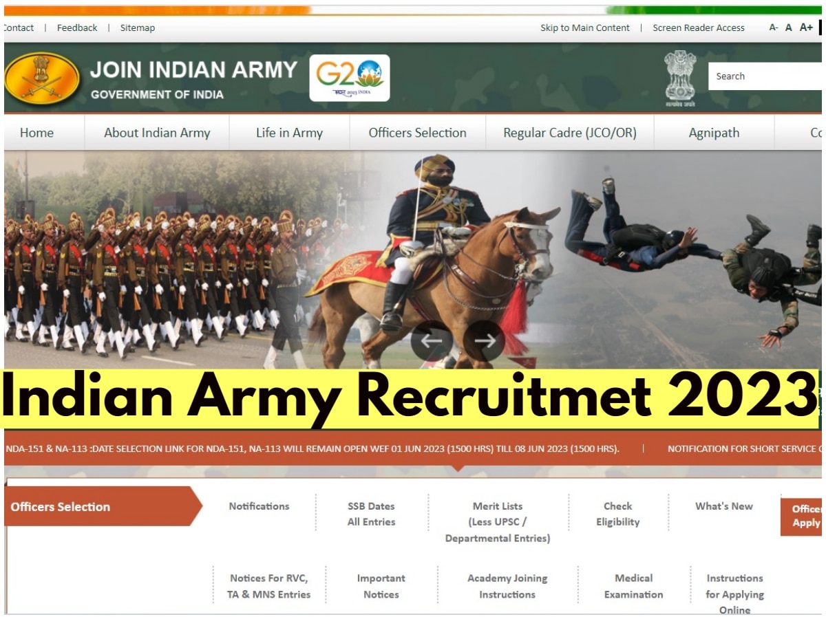 Indian Army Recruitment 2023: इंडियन आर्मी में निकली नौकरी, सैलरी 63200 रुपये महीना तक, ऐसे होगा सिलेक्शन