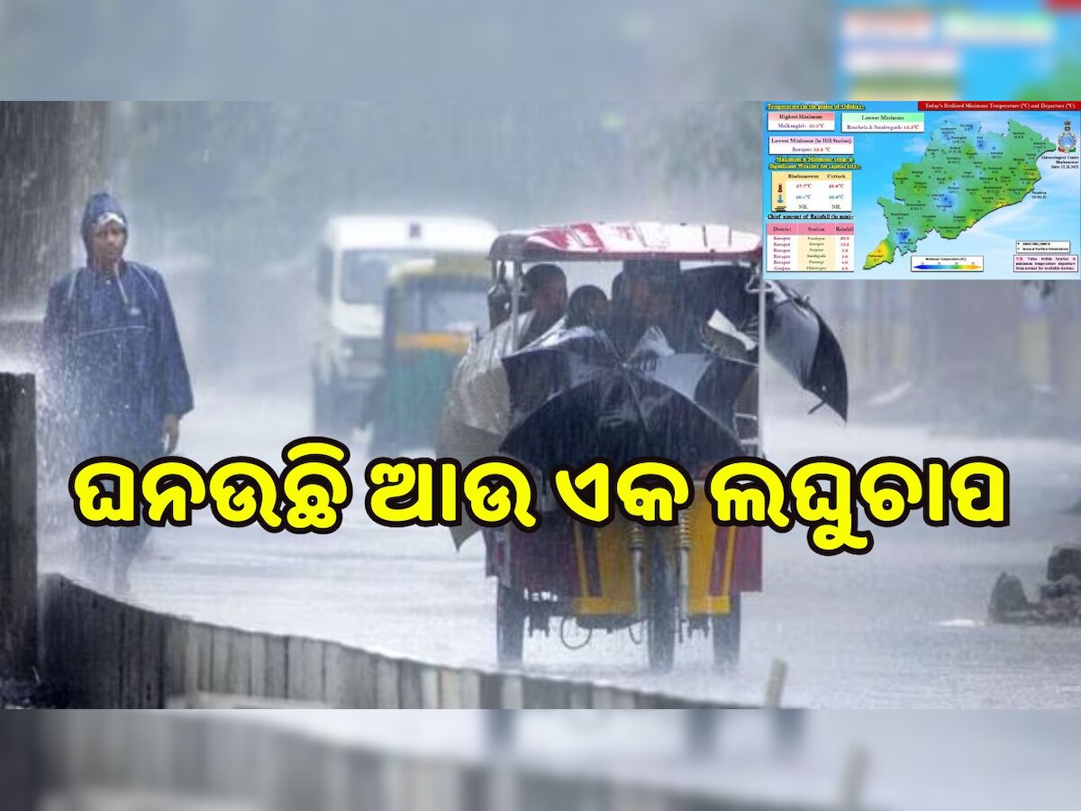 Odisha Weather Report: ଘନଉଛି ଆଉ ଏକ ଲଘୁଚାପ, ଏହି ଦିନ ନେଇପାରେ ଅବପାତର ରୂପ