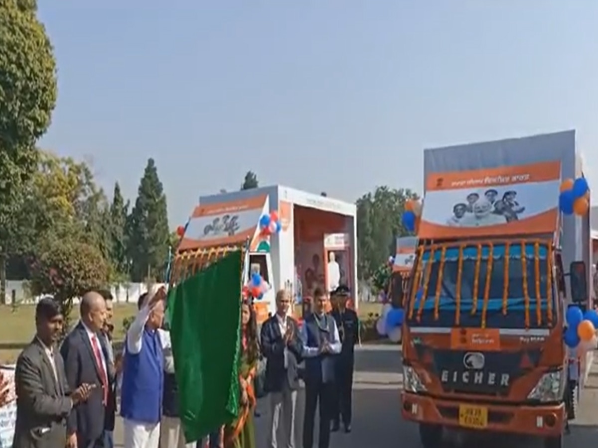 Lok Sabha Chunav को लेकर BJP ने पंजाब में विकसित भारत संकल्प यात्रा की 112 गाड़ियां की रवाना