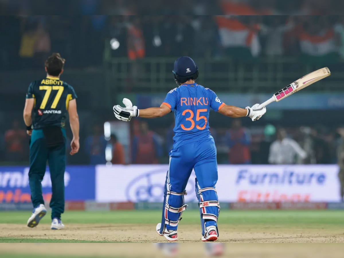 Video: रिंकू सिंह ने दिलाई धोनी की याद, आखिरी ओवर में गिरे 3 विकेट; फिर ऐसे AUS से छीन ली जीत