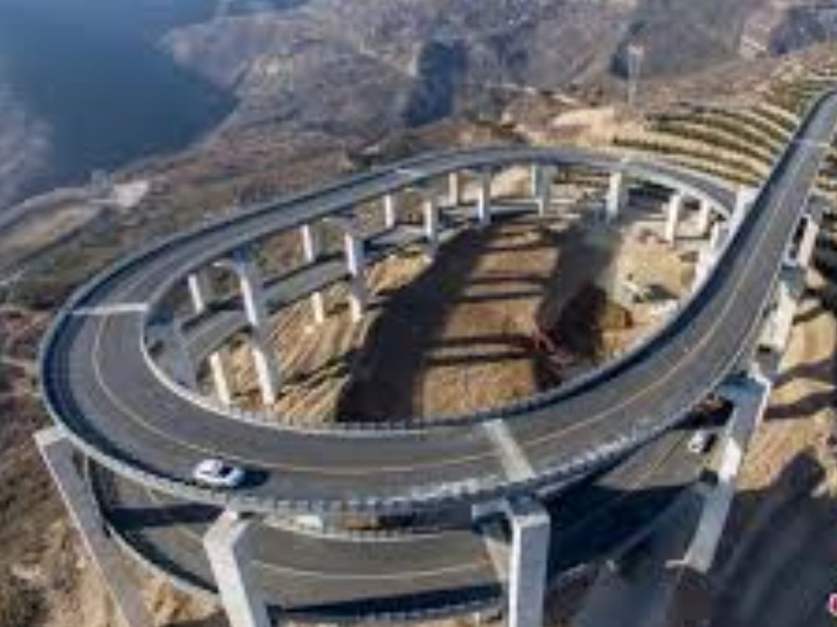 World Highest Highway China Tianlongshan Highway Features and Photos