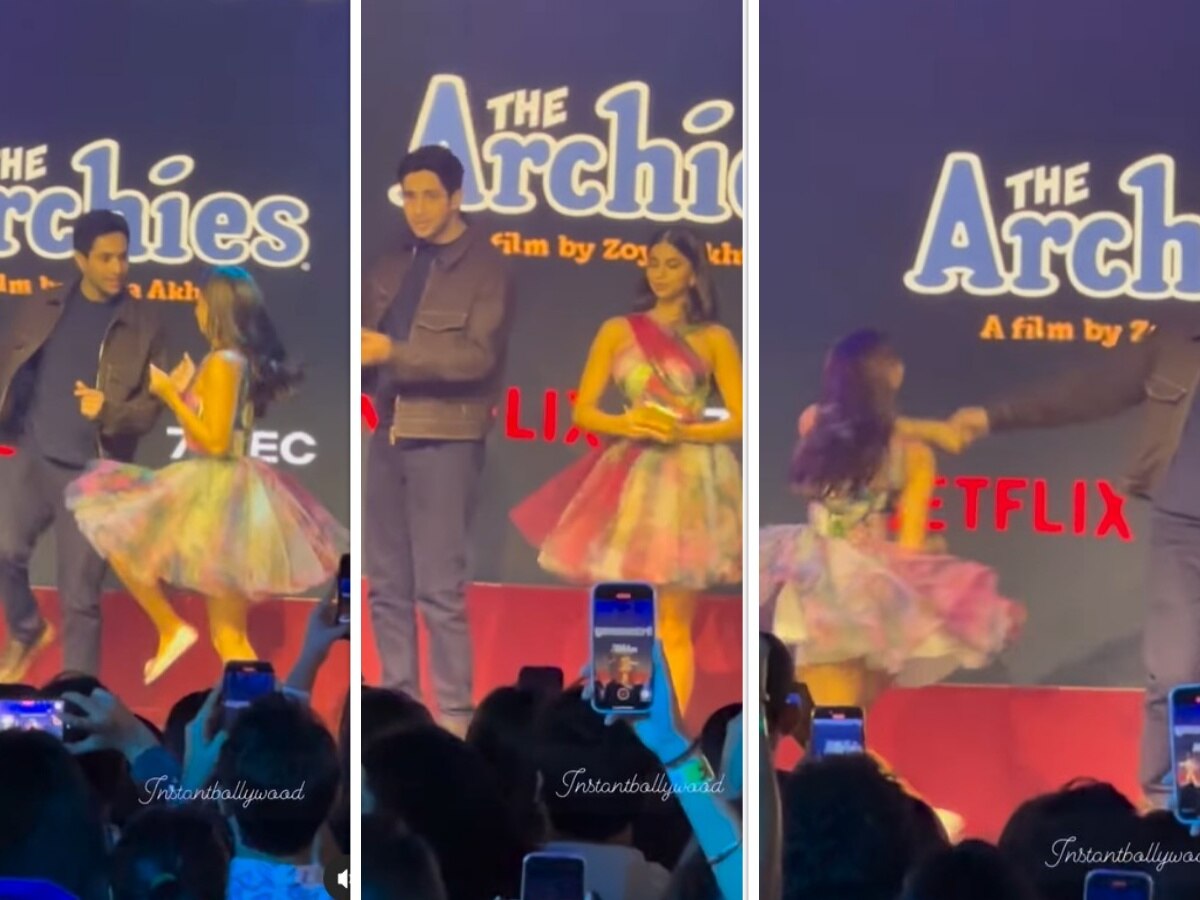 The Archies Promotion: &#039;द आर्चीज&#039; के गाने &#039;Va Va Voom&#039; पर थिरकीं Suhana Khan, एक्ट्रेस संग Agatsya Nanda की केमिस्ट्री ने जीता दिल