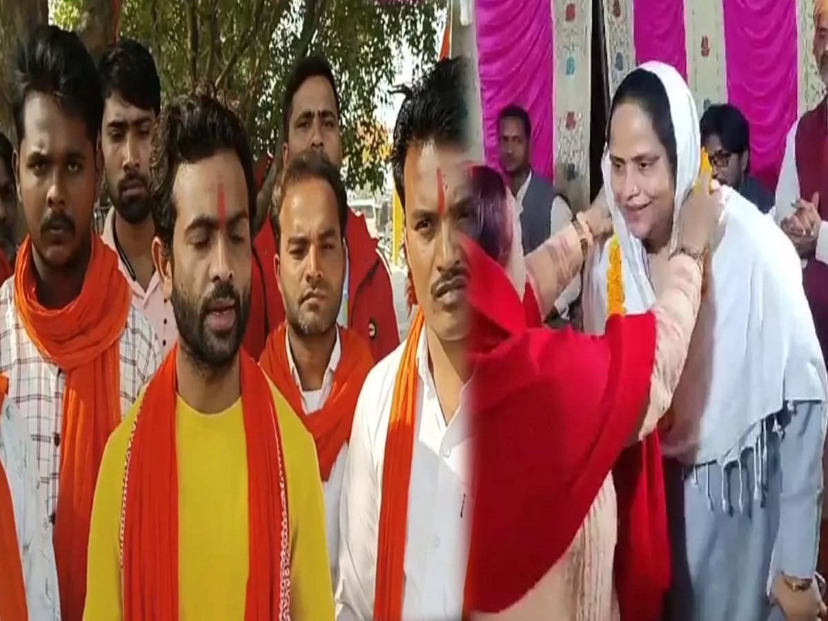 सिद्धार्थनगर: नहीं रास आई मुस्लिम MLA ने की मंदिर में एंट्री, हिंदू संगठनों ने गंगा जल से धोया