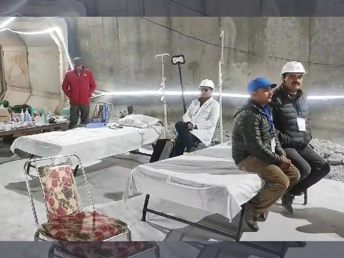 Uttarkashi tunnel rescue: ନିର୍ମାଣ ହୋଇଥିବା ଅସ୍ଥାୟୀ ଡାକ୍ତରଖାନାରେ ସଜାଗ ଡାକ୍ତର