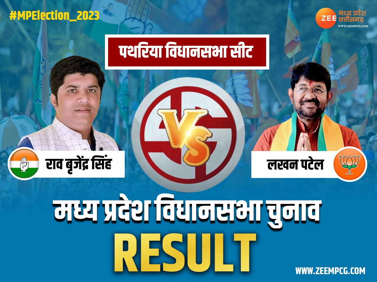 Pathariya Chunav Result 2023: राम बाई की सीट पर BJP का शानदार कमबैक, लखन पटेल ने जीता चुनाव, देखें रिजल्ट  