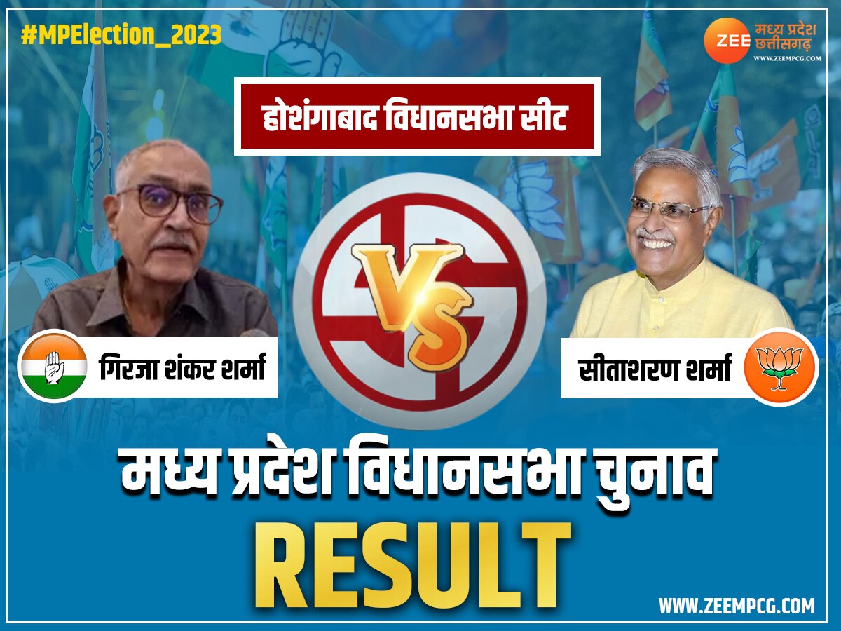 Hoshangabad Chunav Result: इस सीट पर बीजेपी ने मारी बाजी, कांग्रेस तीसरे नंबर पर खिसकी, जानिए नतीजा