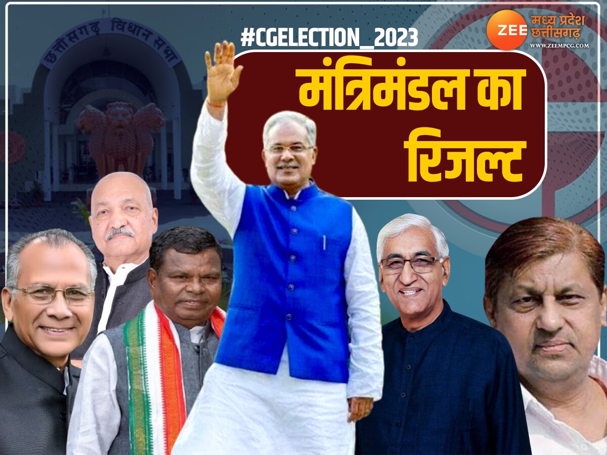 Chhattisgarh Chunav Result: CM बघेल के कई मंत्री हारे, जानें 13 में से किसको मिली