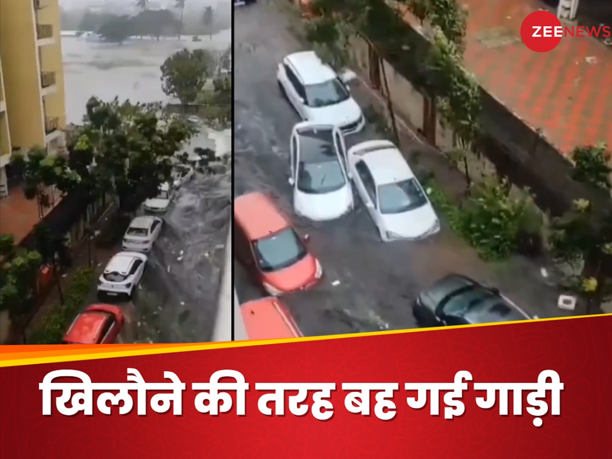 चेन्नई में आया ऐसा तूफान, सड़क पर खिलौने की तरह बहने लगीं महंगी गाड़ियां; Video ने उड़ाए सबके होश