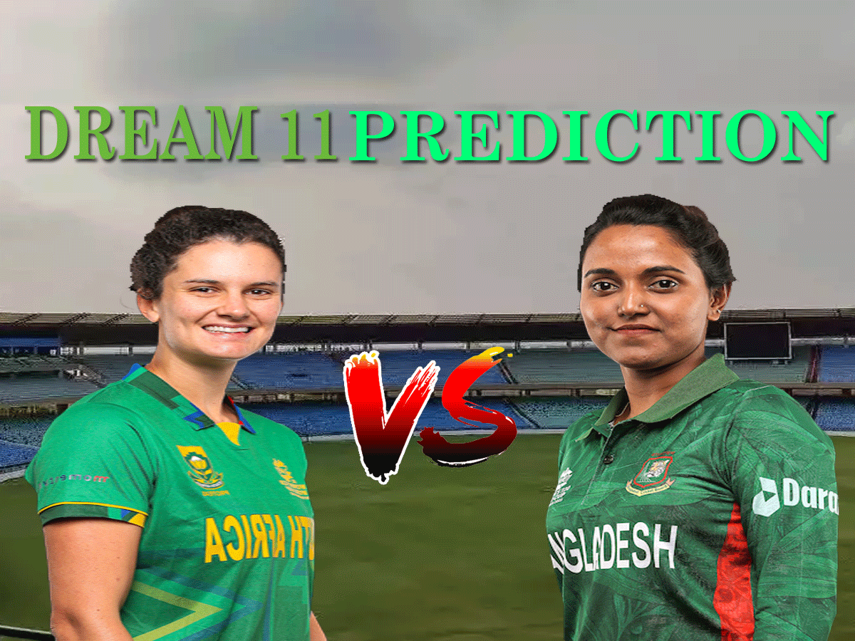 SA-W vs BD-W Dream 11 Prediction: दूसरे T20I में ऐसे बनाए ड्रीम 11 टीम, जानें पिच रिपोर्ट और प्लेइंग 11 SA-W vs BD-W Dream 11 Prediction: दूसरे T20I में ऐसे बनाए ड्रीम 11 टीम, जानें पिच रिपोर्ट और प्लेइंग 11