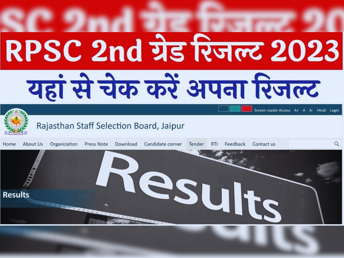 RPSC Senior Teacher Result