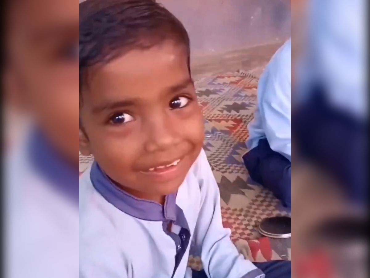 Trending video Child eats roti and chilli in tiffin video of innocent ...