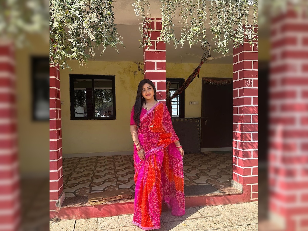 Bhojpuri actress Kajal Raghwani give stunning poses in pink saree see ...