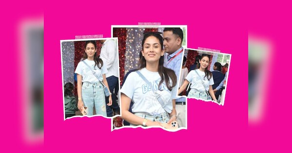 Shahid Kapoor Wife Mira Rajput Glamorous Look In White Shirt And Denims At Ambani Christmas 6492