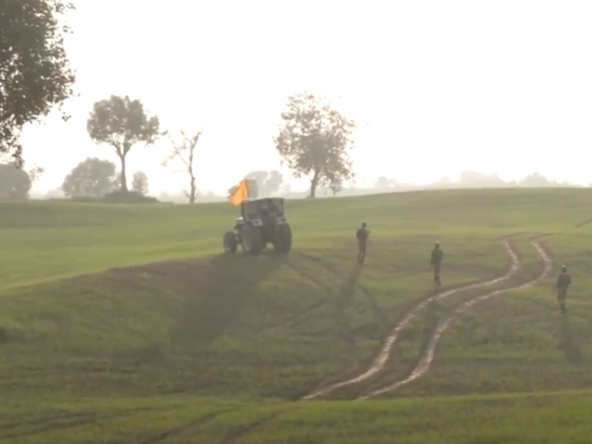 Farmers Farming With Bullet Proof Tractor At Loc | Bullet Proof Tractor ...