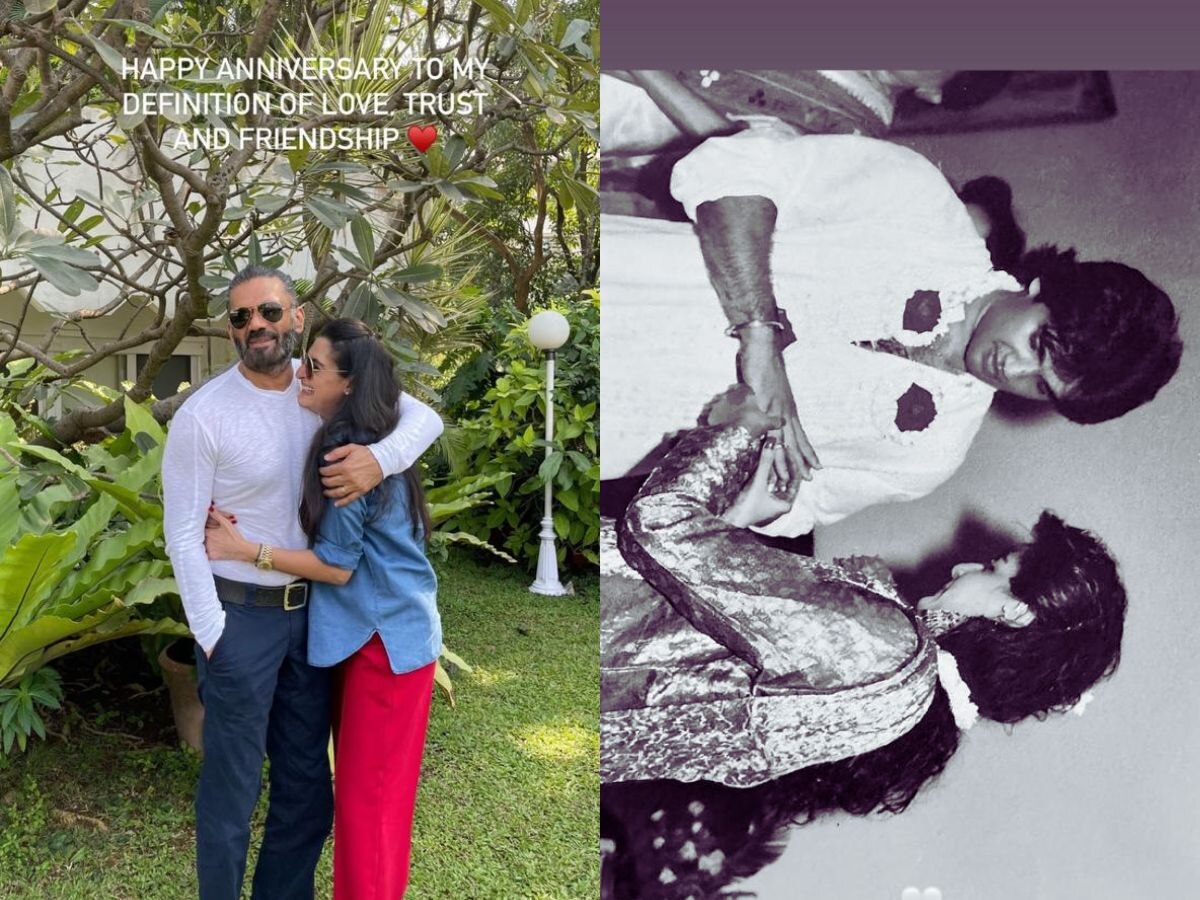 Marriage anniversary of Sunil Shetty: अथिया ने साझा की माता-पिता की अनदेखी तस्वीरें