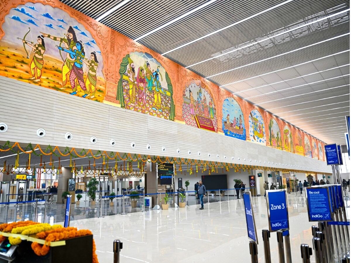 Ayodhya ram mandir Maharishi Valmiki International Airport Ayodhya Dham ...