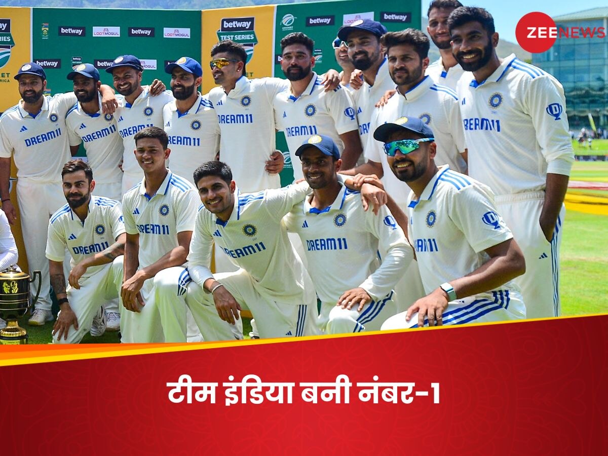 Team India: केपटाउन टेस्ट जीतकर भारत बना नंबर-1, WTC पॉइंट्स टेबल में एक साथ 5 टीमों को पछाड़ा