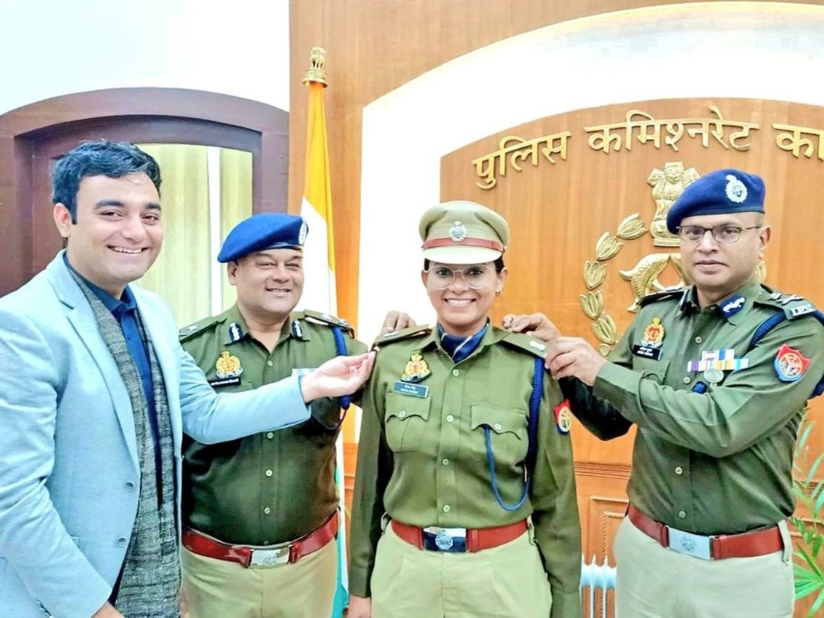 kanpur news: जब IAS पति ने IPS पत्नी को पहनाया प्रमोशन मेडल, यूपी की नौकरशाही में मिसाल बनी ये जोड़ी