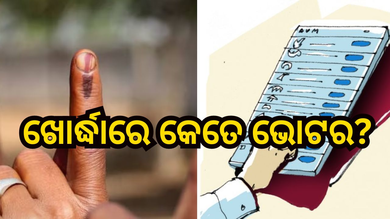 Khordha: ଖୋର୍ଦ୍ଧାରେ ଅଛନ୍ତି କେତେ ଭୋଟର? ପ୍ରକାଶ ପାଇଲା ଚୂଡାନ୍ତ ତାଲିକା Khordha: ଖୋର୍ଦ୍ଧାରେ ଅଛନ୍ତି କେତେ ଭୋଟର? ପ୍ରକାଶ ପାଇଲା ଚୂଡାନ୍ତ ତାଲିକା