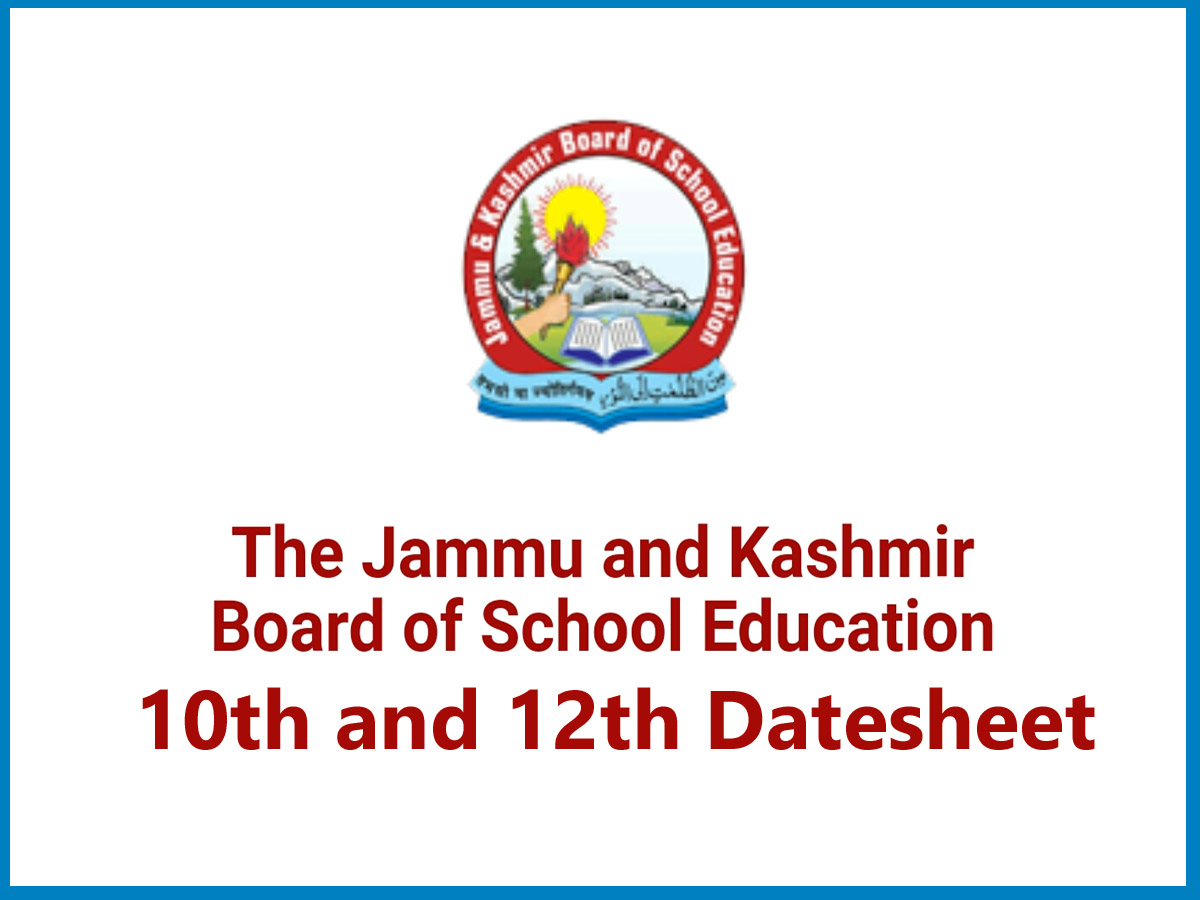 JKBOSE Datesheet 2024 Out: 10वीं और 12वीं की डेटशीट हुई रिलीज, यहां करें चेक JKBOSE Datesheet 2024 Out: 10वीं और 12वीं की डेटशीट हुई रिलीज, यहां करें चेक