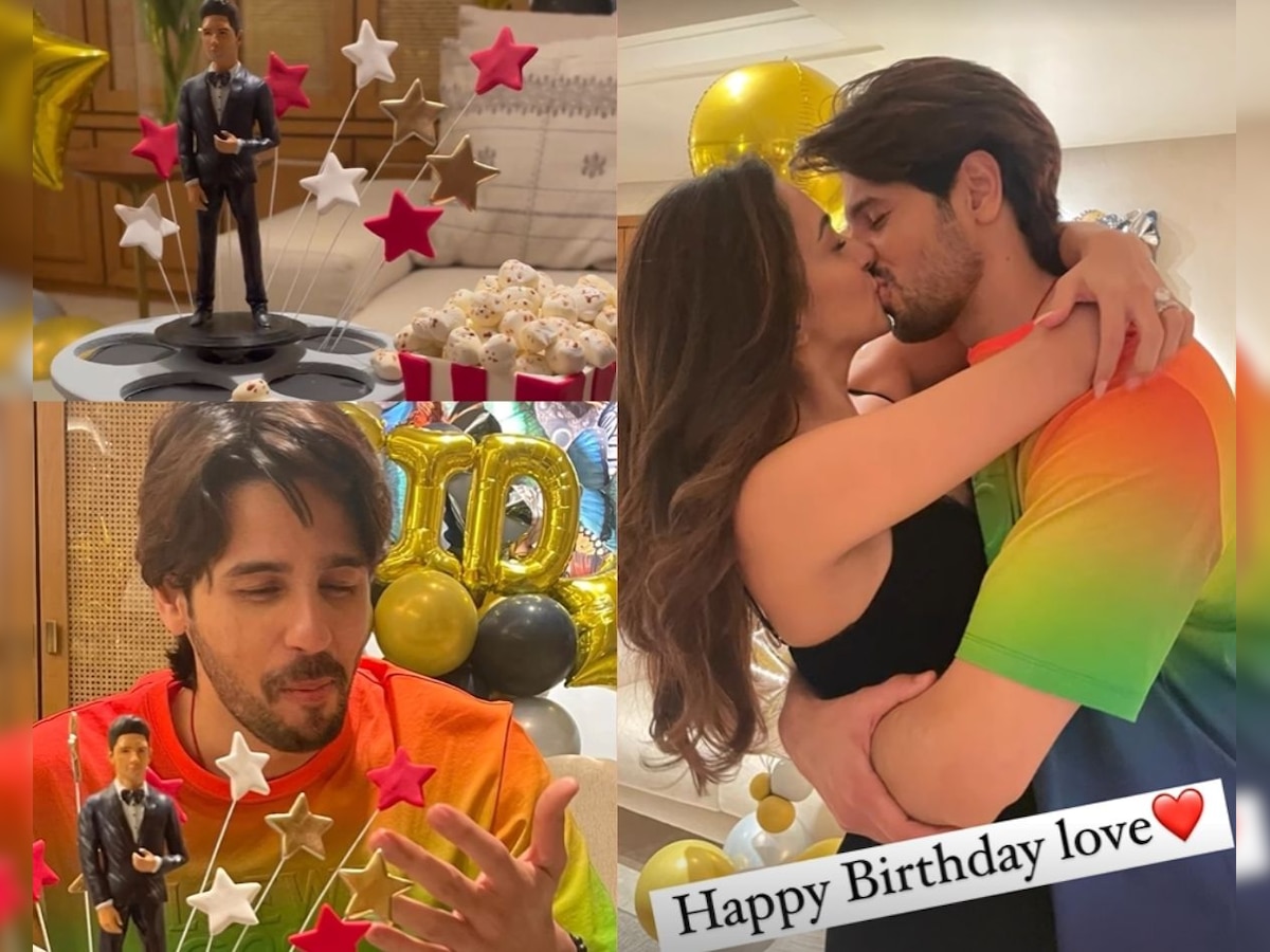 Sidharth Malhotra Birthday: शादी के बाद सिद्धार्थ के पहले बर्थडे पर रोमांटिक हुईं कियारा, सबके सामना कर डाला Kiss, देखें Inside Video