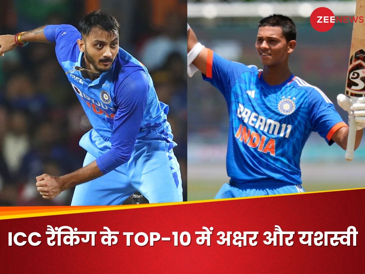 ICC रैंकिंग में टॉप-10 में अक्षर और यशस्वी