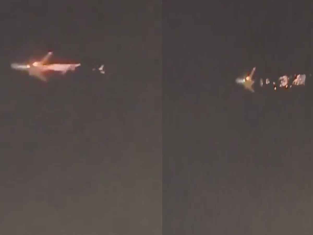 Video: उड़ान भरते ही प्लेन से निकलती दिखीं आग की लपटें, करनी पड़ी इमरजेंसी लैंडिंग 