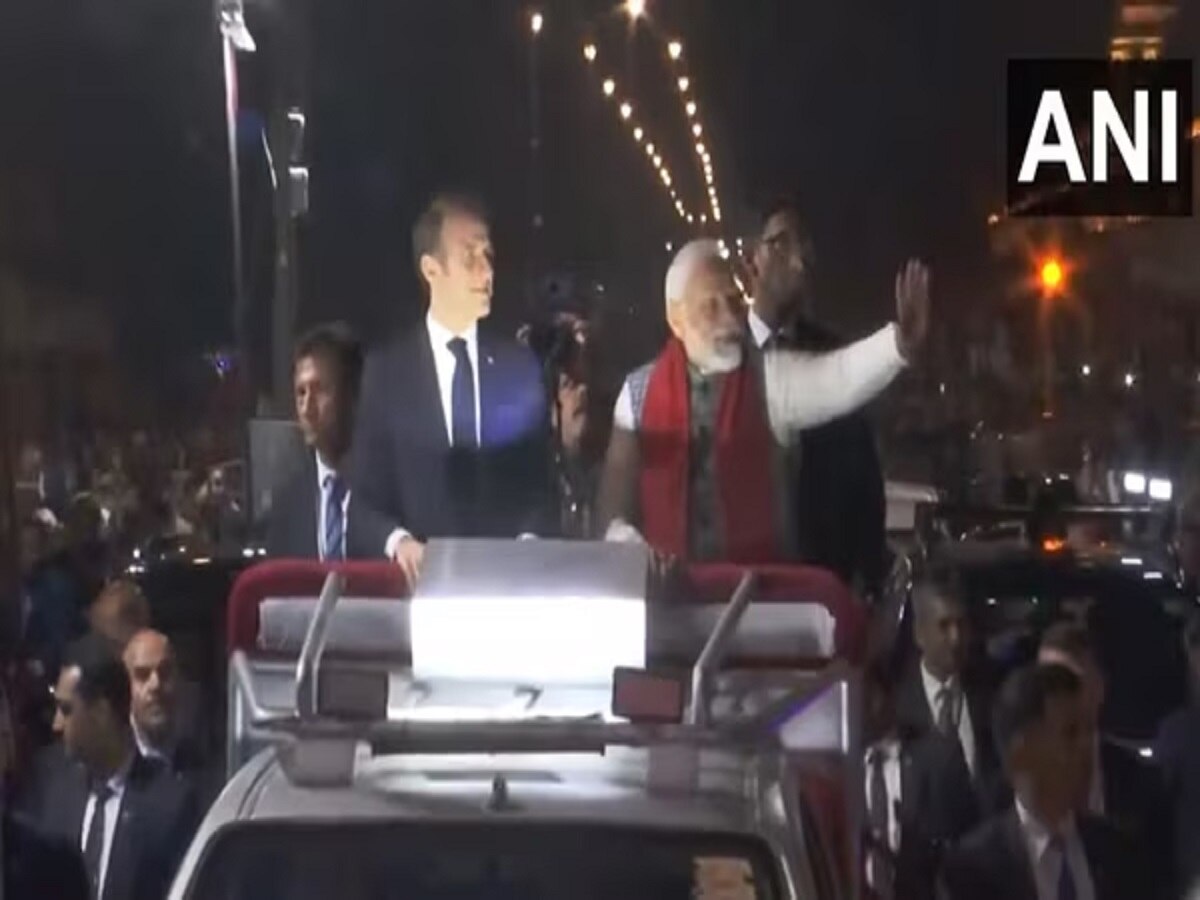 Modi in Jaipur: फ्रांस के राष्ट्रपति और गणतंत्र दिवस के मुख्य अतिथि इमैनुएल मैक्रों का पीएम मोदी के साथ जयपुर में रोड शो 
