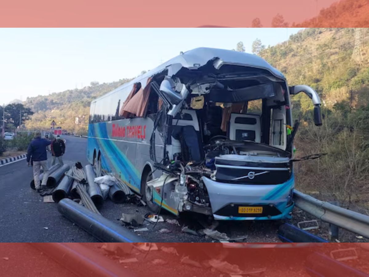 Bus Accident News: ଚଣ୍ଡିଗଡ-ମନାଲି ରାସ୍ତାରେ ବସ୍ ଦୁର୍ଘଟଣା, ୧ ମୃତ ୬ ଗୁରୁତର Bus Accident News: ଚଣ୍ଡିଗଡ-ମନାଲି ରାସ୍ତାରେ ବସ୍ ଦୁର୍ଘଟଣା, ୧ ମୃତ ୬ ଗୁରୁତର