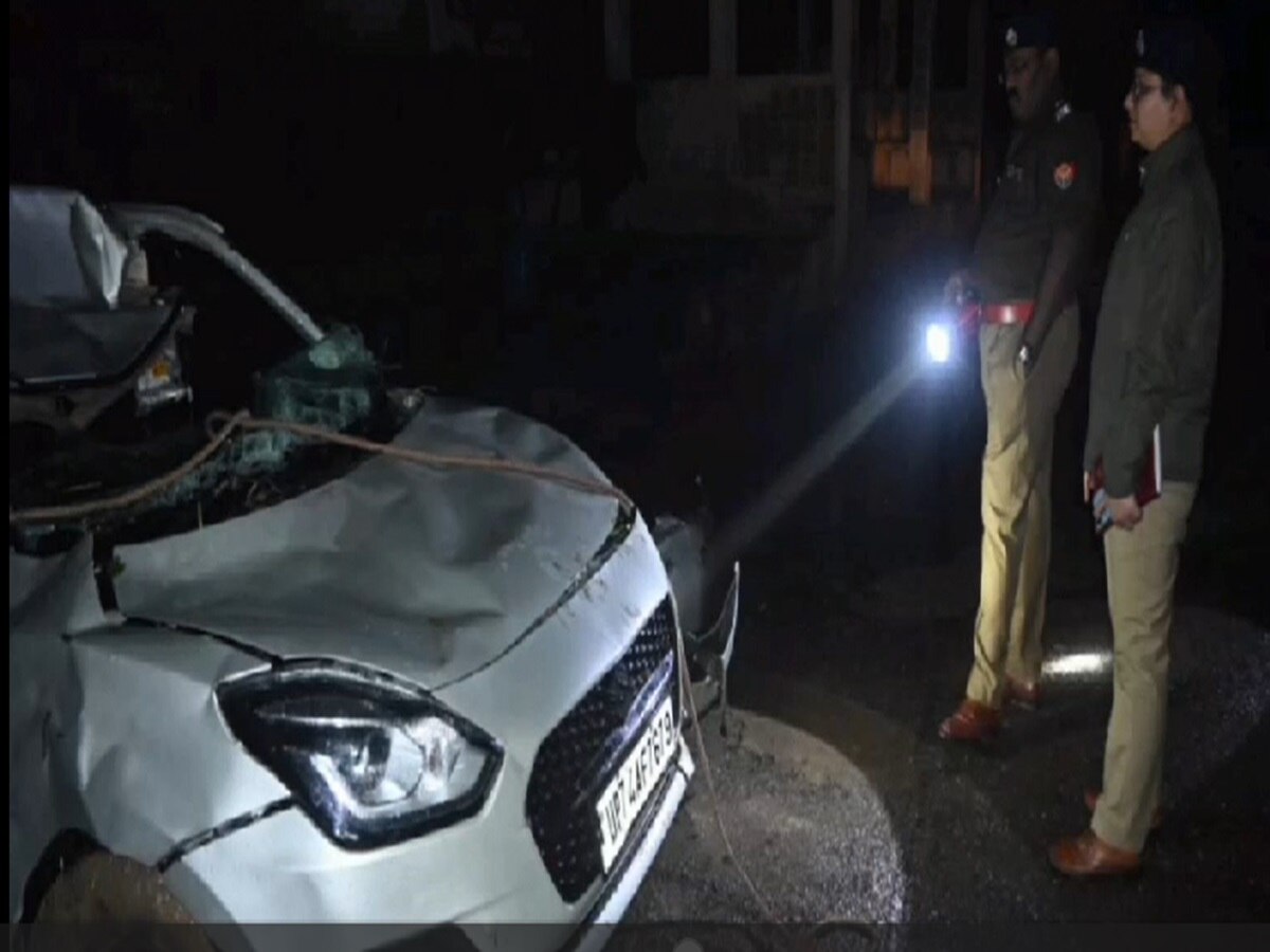 कानपुर देहात में दर्दनाक हादसा: तेज रफ्तार कार अनियंत्रित होकर नाले में गिरी कार, 6 लोगों की मौत 
