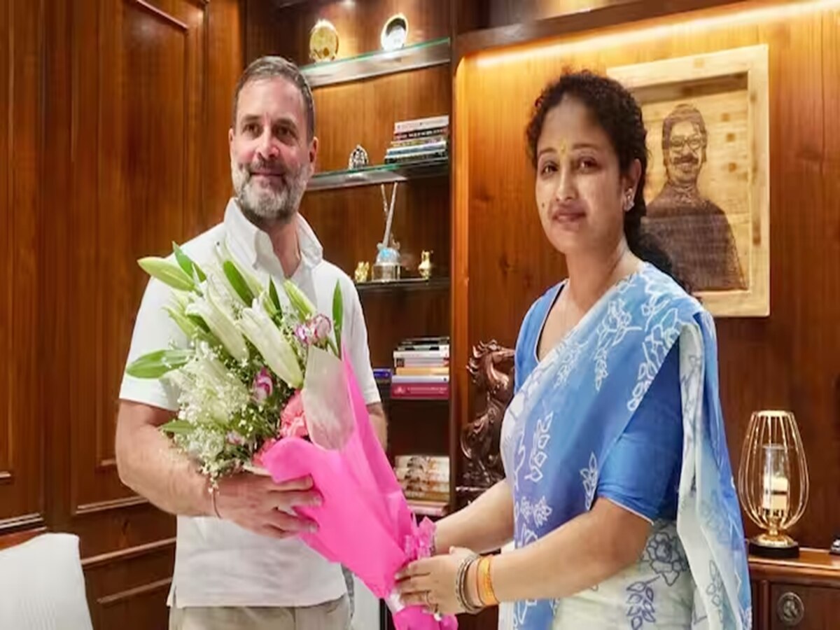 Rahul Gandhi Meets Kaplana Soren