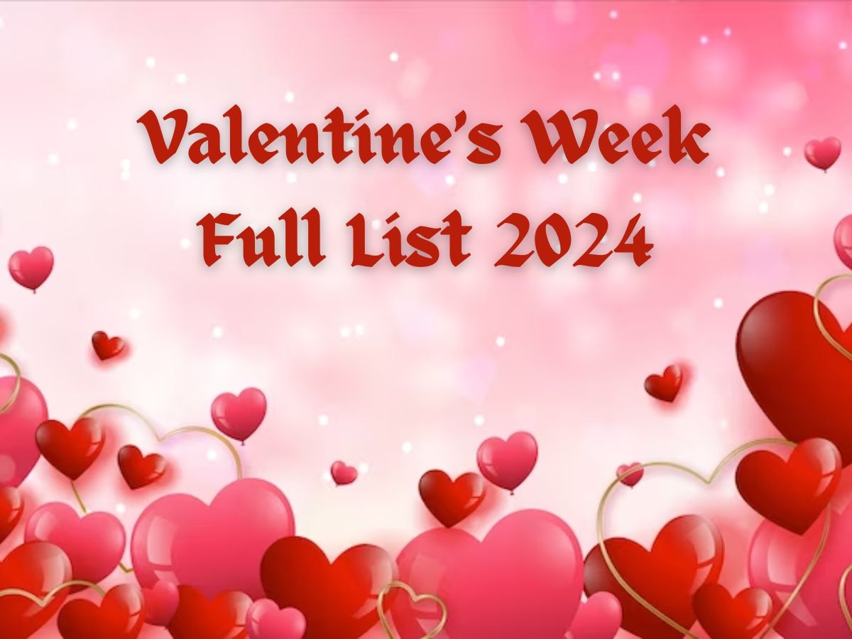 Valentines Week List 2024: यहां देखें वैलेंटाइन वीक डेज की पूरी लिस्ट, 7 फरवरी को होगा रोज डे